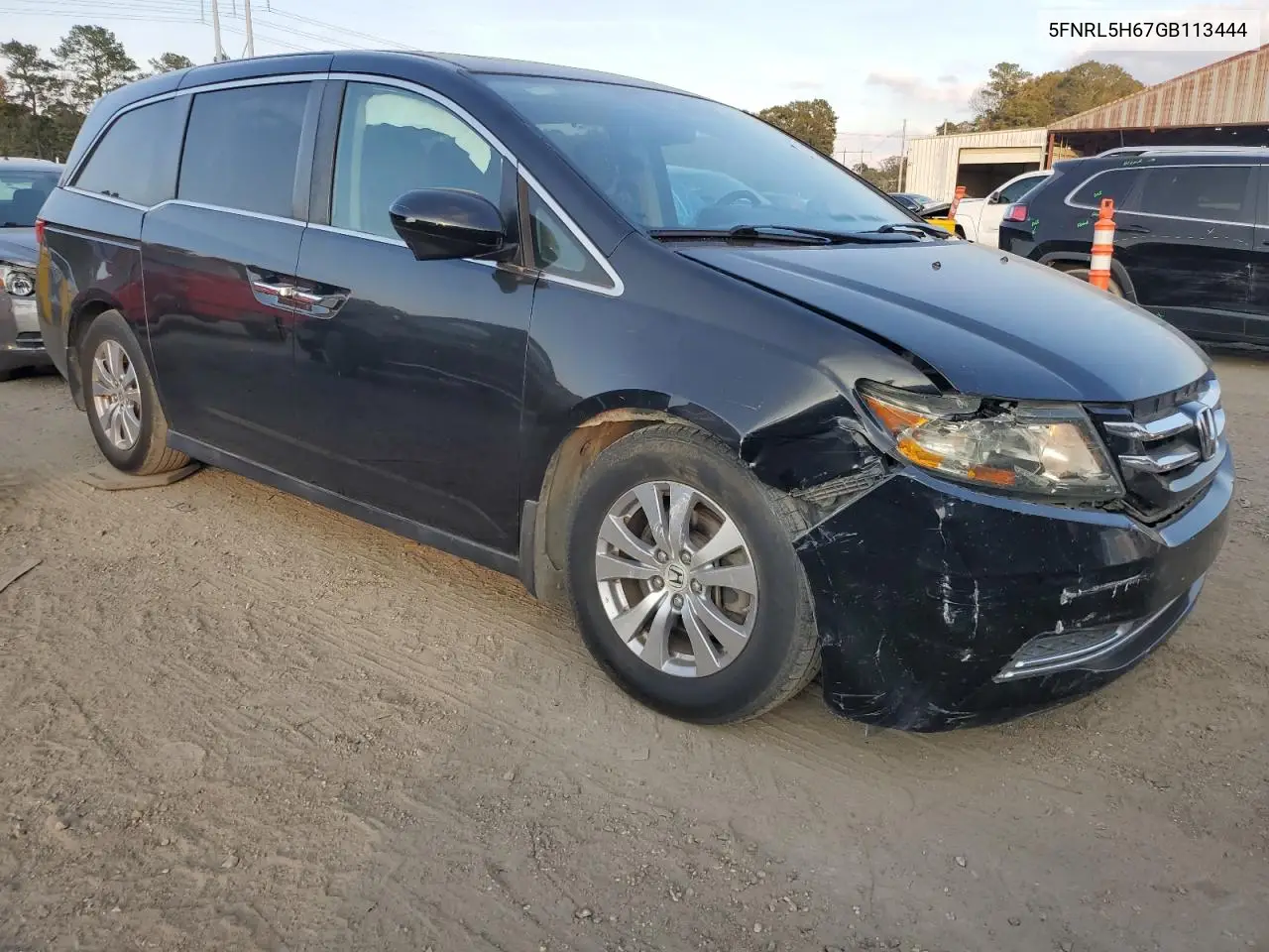 5FNRL5H67GB113444 2016 Honda Odyssey Exl