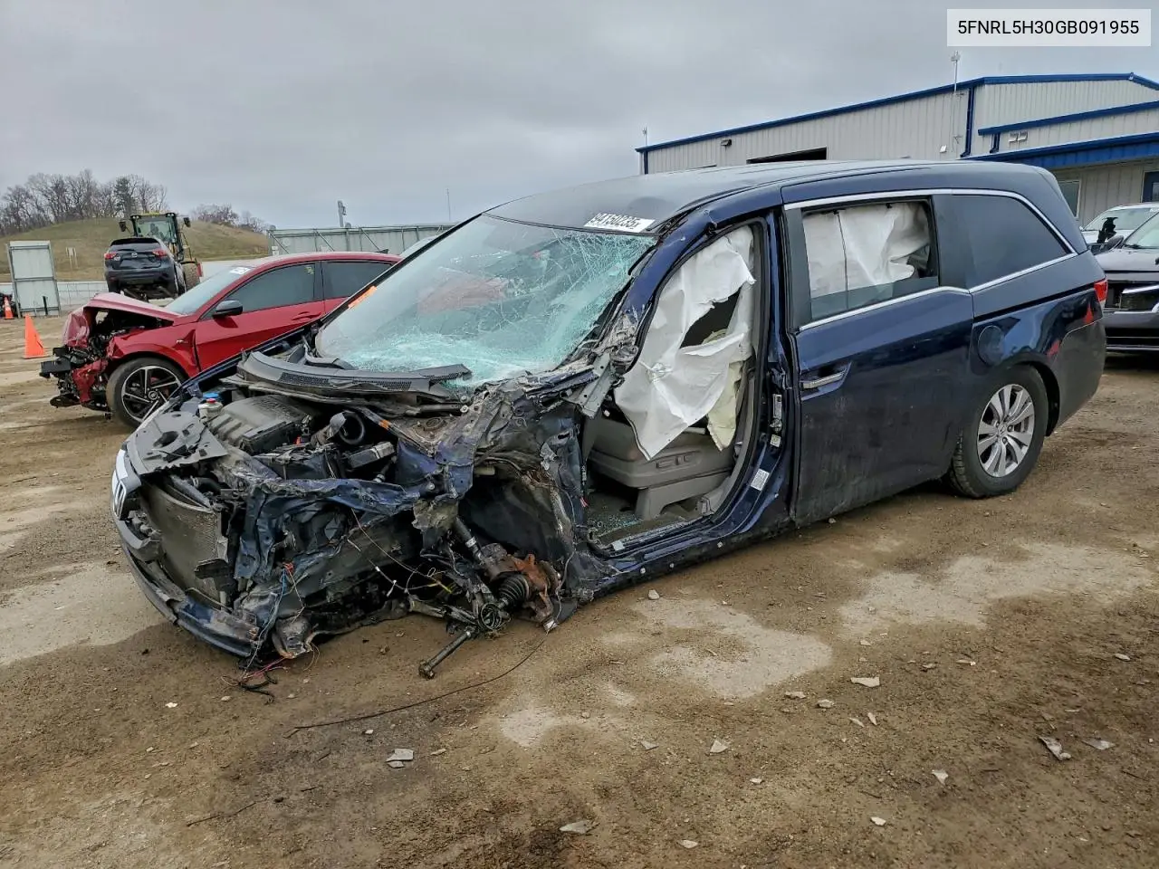 5FNRL5H30GB091955 2016 Honda Odyssey Se