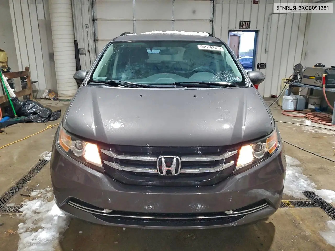 5FNRL5H3XGB091381 2016 Honda Odyssey Se