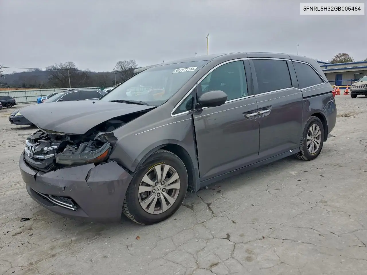 5FNRL5H32GB005464 2016 Honda Odyssey Se