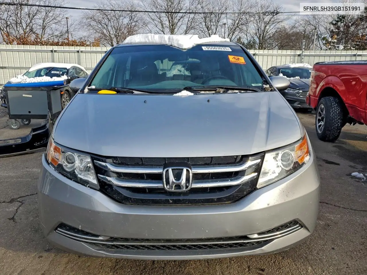 5FNRL5H39GB151991 2016 Honda Odyssey Se