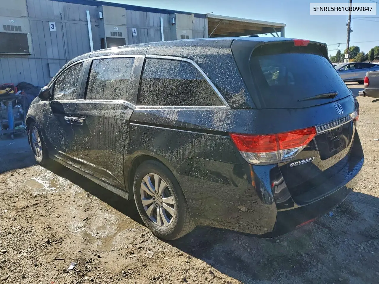 5FNRL5H61GB099847 2016 Honda Odyssey Exl