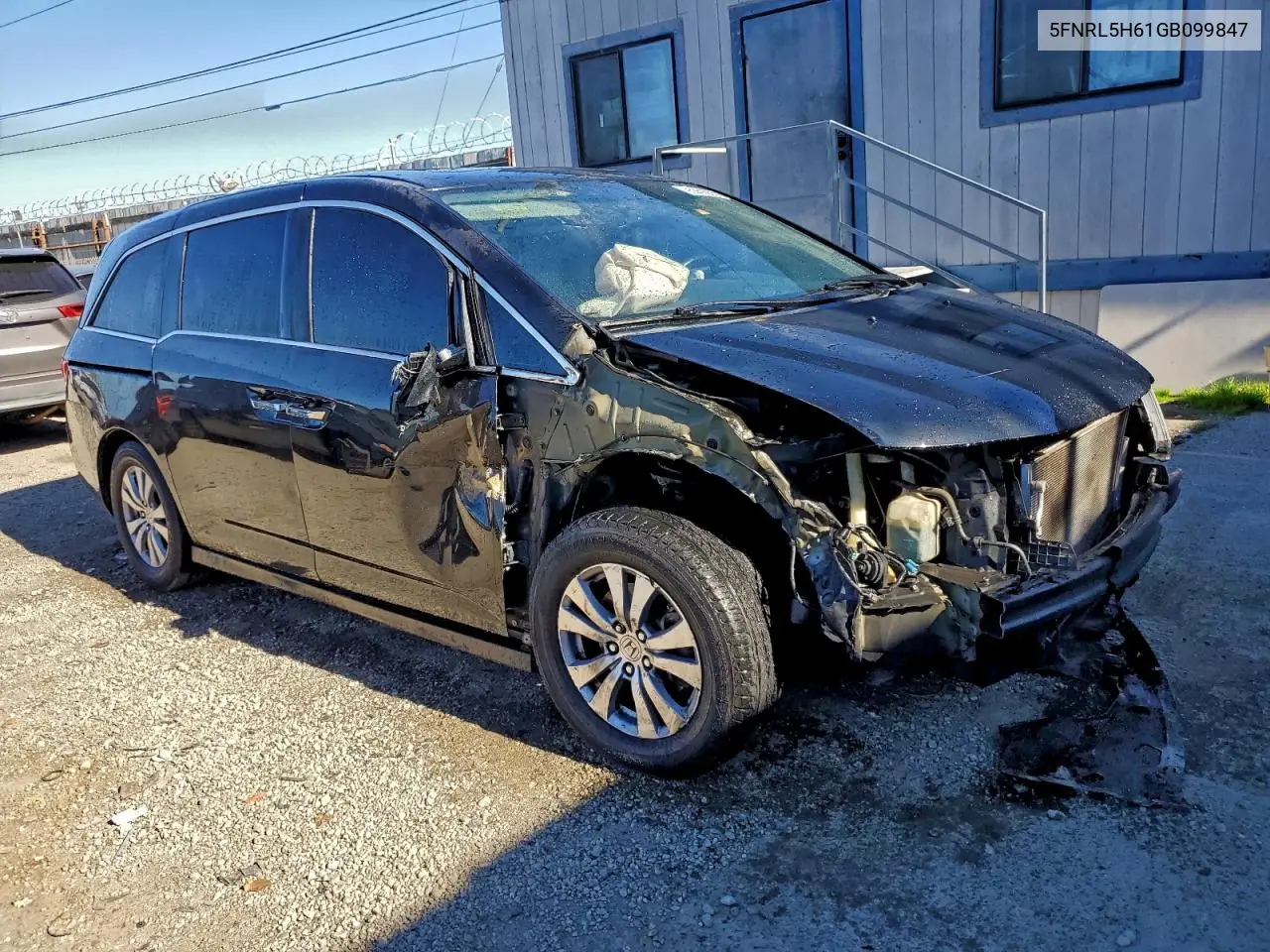 5FNRL5H61GB099847 2016 Honda Odyssey Exl