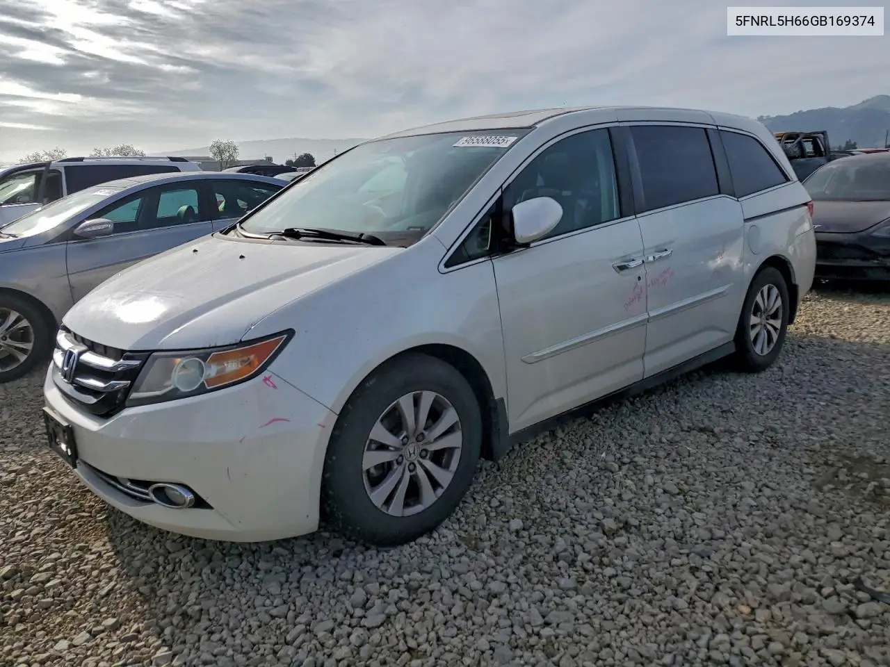 5FNRL5H66GB169374 2016 Honda Odyssey Exl