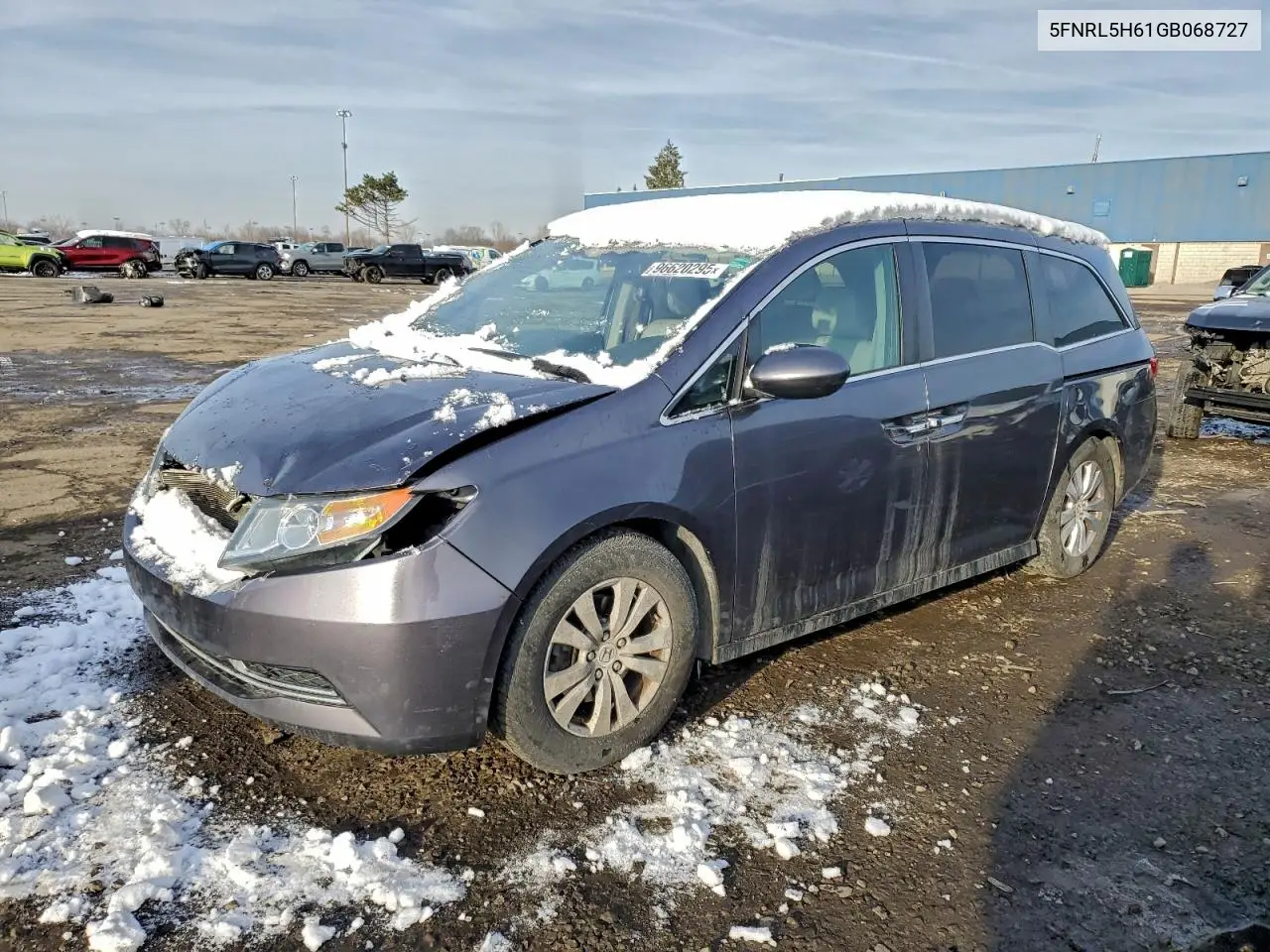 5FNRL5H61GB068727 2016 Honda Odyssey Exl