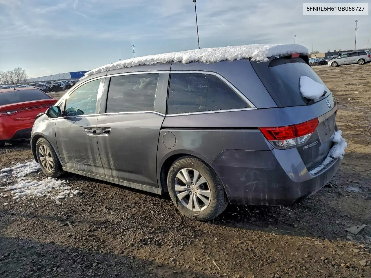 5FNRL5H61GB068727 2016 Honda Odyssey Exl