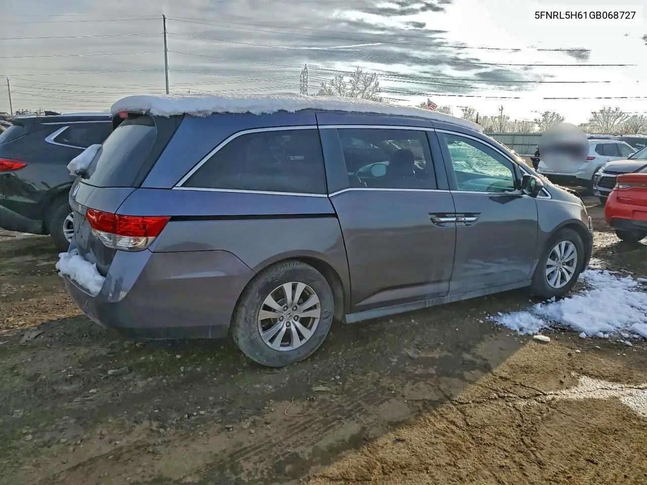 5FNRL5H61GB068727 2016 Honda Odyssey Exl