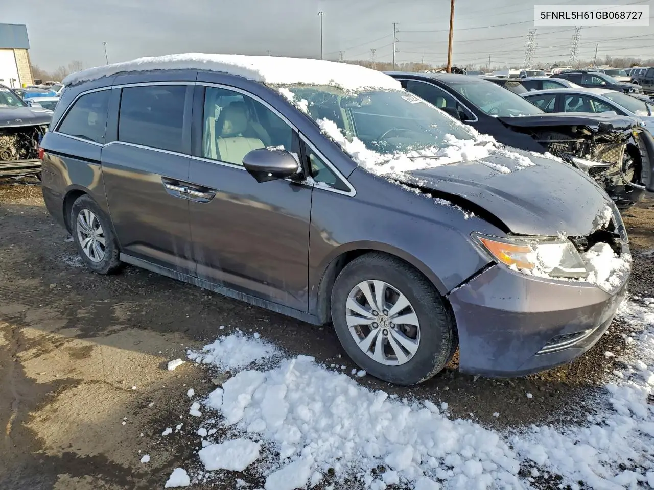 5FNRL5H61GB068727 2016 Honda Odyssey Exl