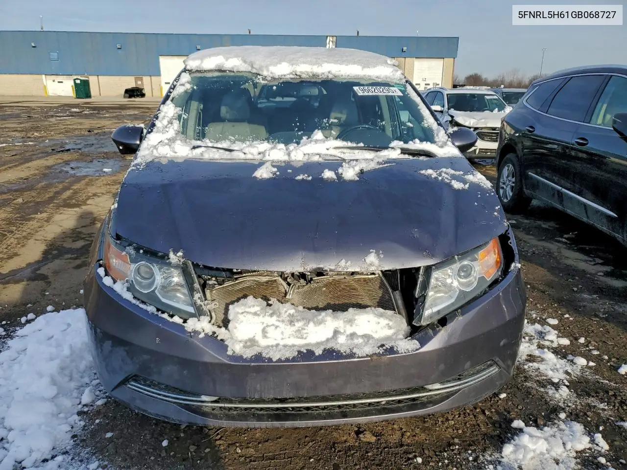 5FNRL5H61GB068727 2016 Honda Odyssey Exl