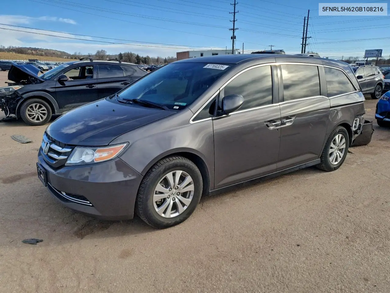 5FNRL5H62GB108216 2016 Honda Odyssey Exl