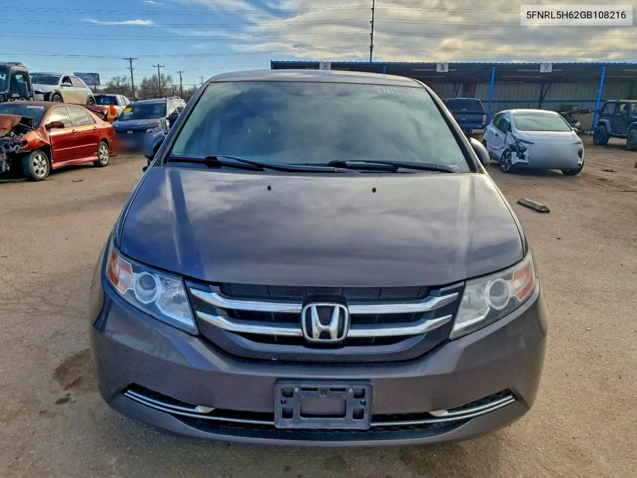 5FNRL5H62GB108216 2016 Honda Odyssey Exl