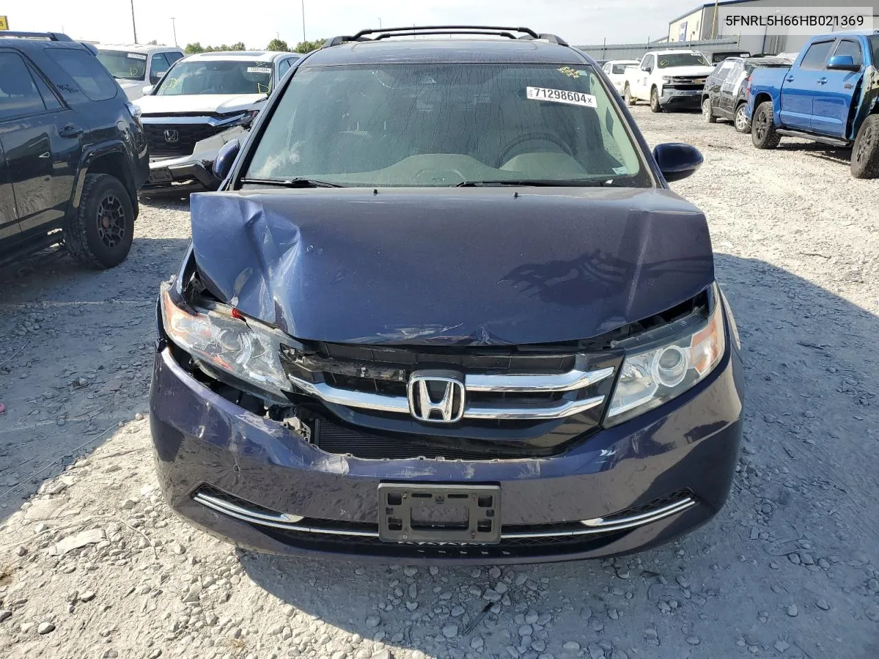 2017 Honda Odyssey Exl VIN: 5FNRL5H66HB021369 Lot: 71298604