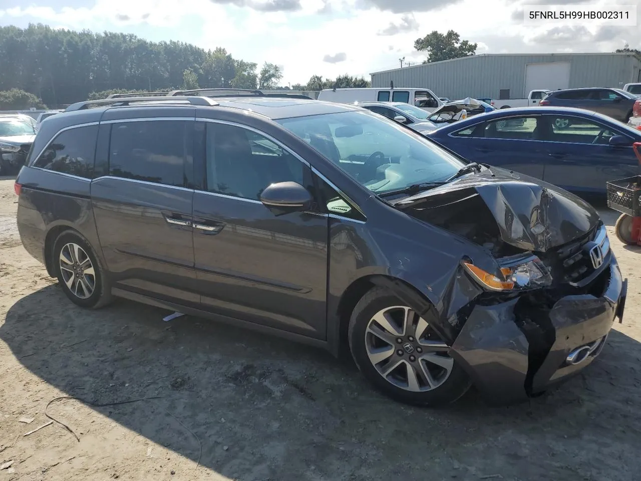 2017 Honda Odyssey Touring VIN: 5FNRL5H99HB002311 Lot: 71960524