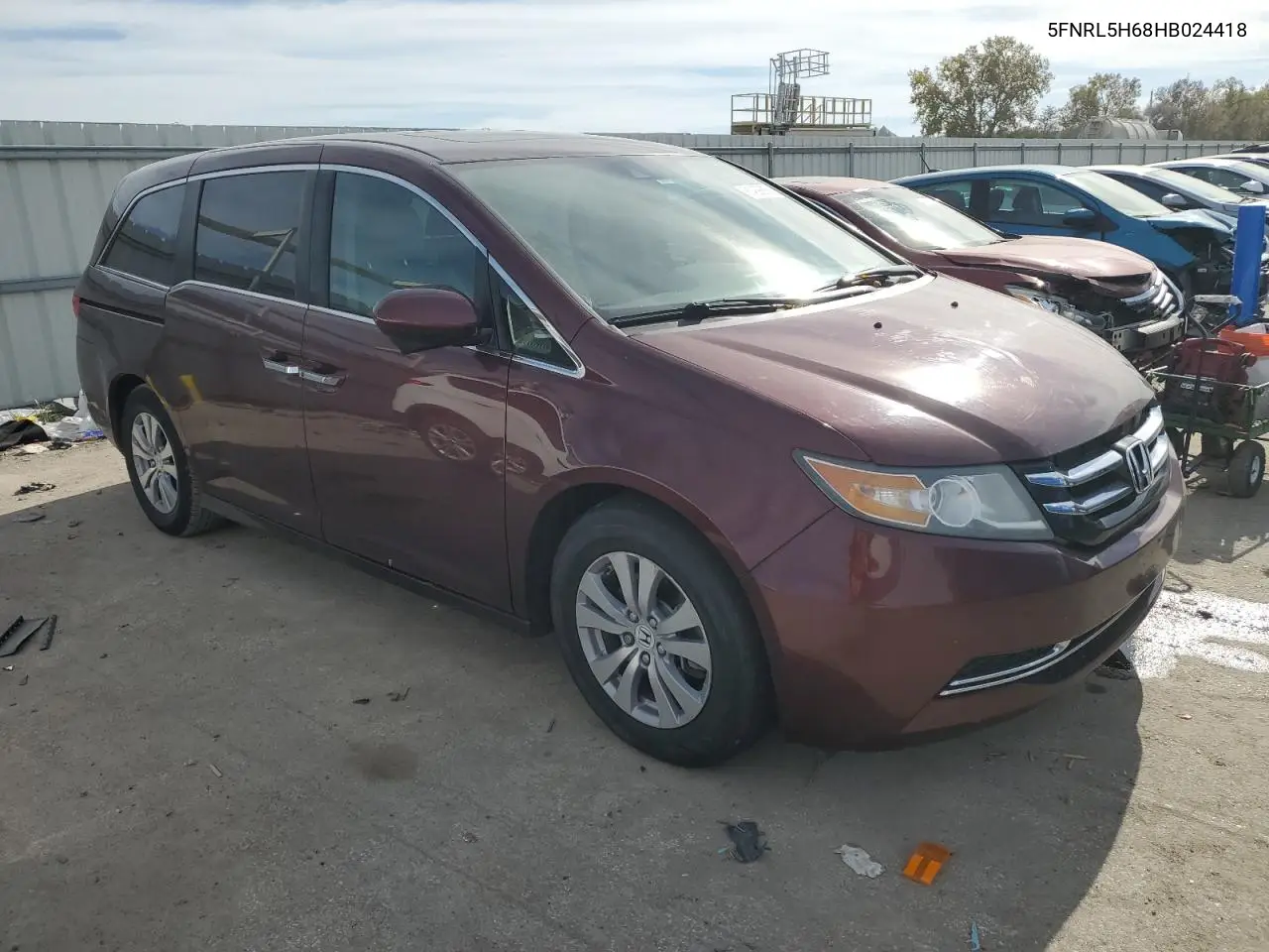 5FNRL5H68HB024418 2017 Honda Odyssey Exl