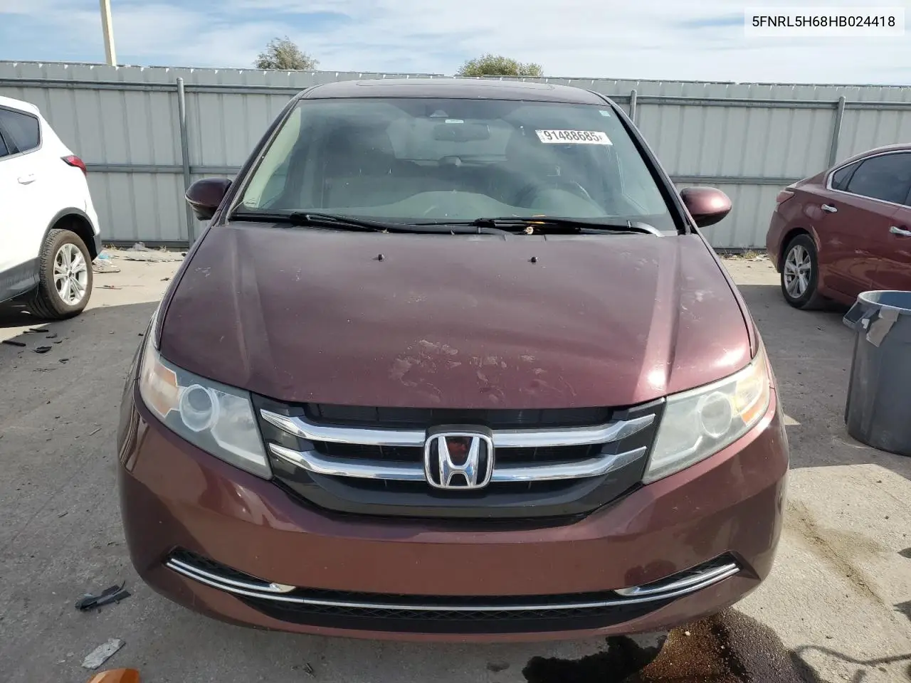 5FNRL5H68HB024418 2017 Honda Odyssey Exl