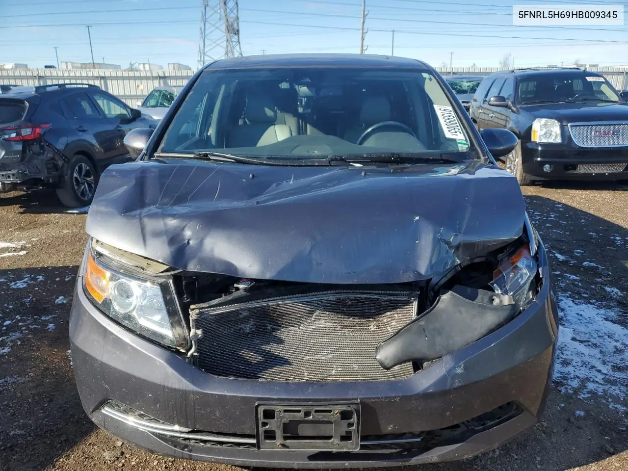 5FNRL5H69HB009345 2017 Honda Odyssey Exl
