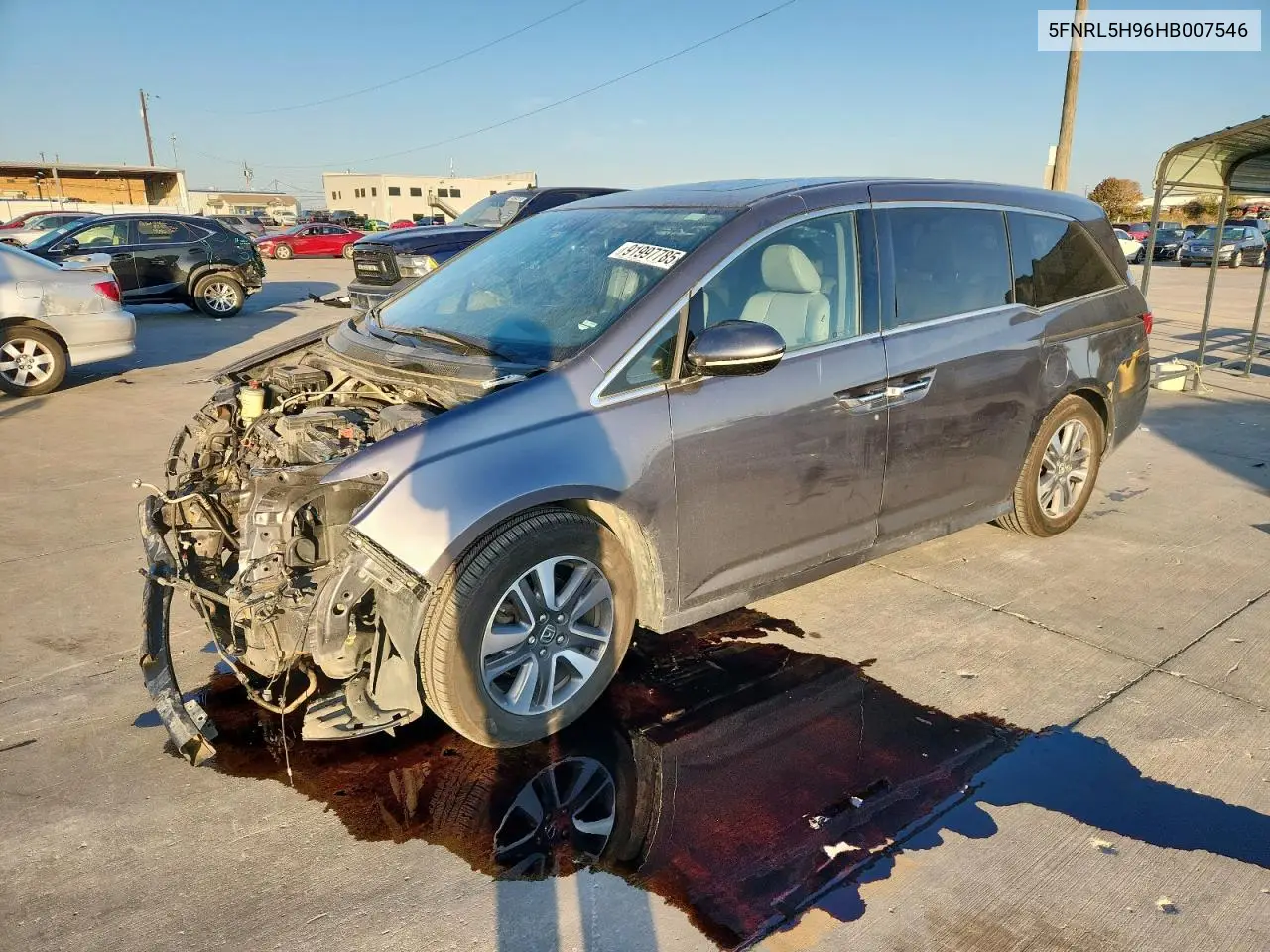 5FNRL5H96HB007546 2017 Honda Odyssey Touring