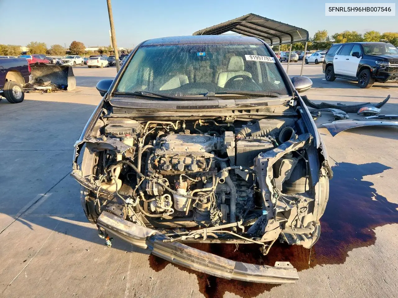 5FNRL5H96HB007546 2017 Honda Odyssey Touring