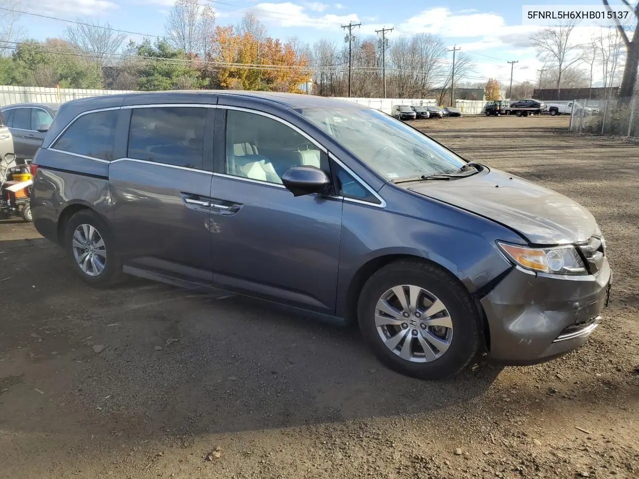 5FNRL5H6XHB015137 2017 Honda Odyssey Exl