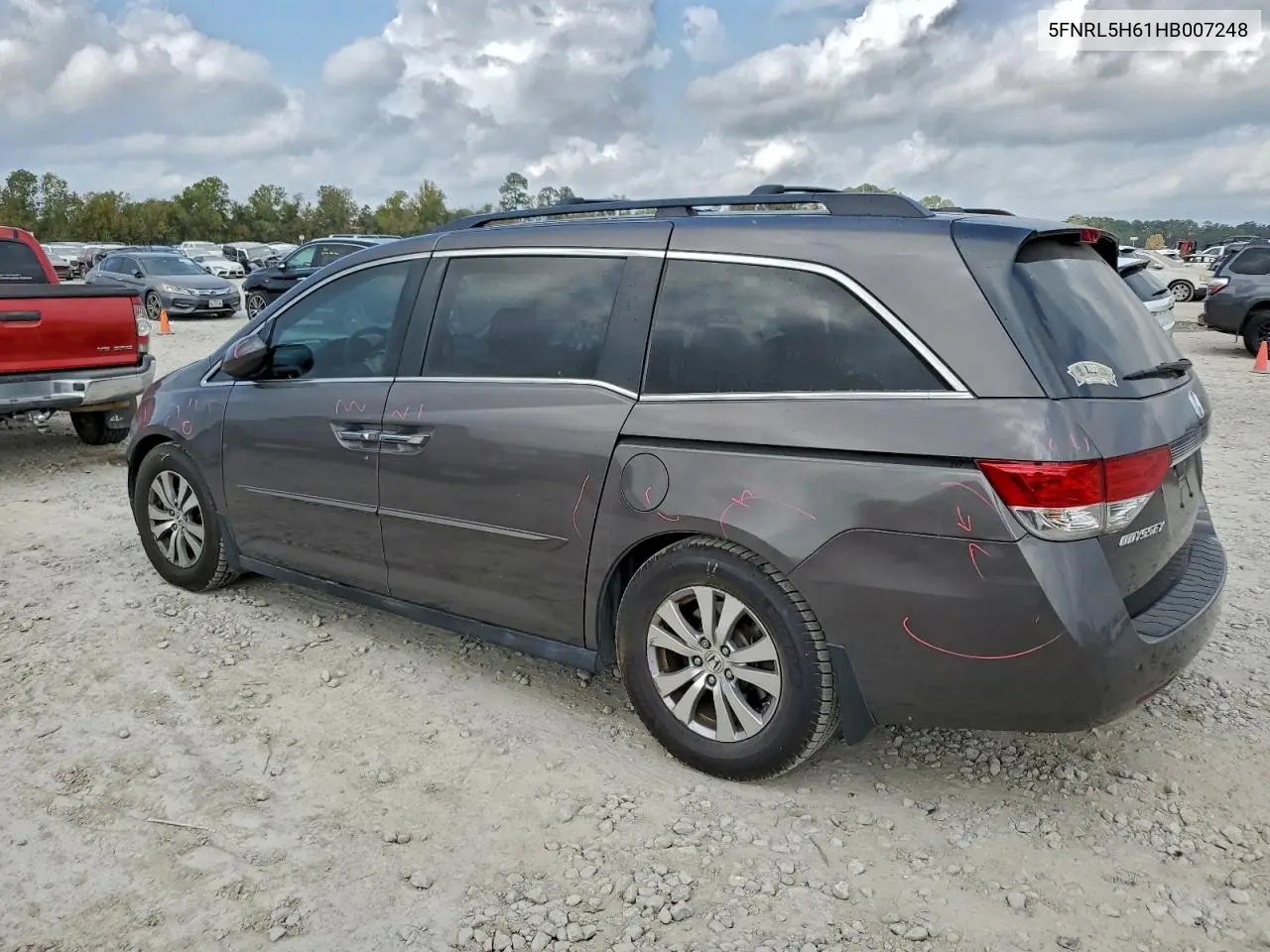 5FNRL5H61HB007248 2017 Honda Odyssey Exl
