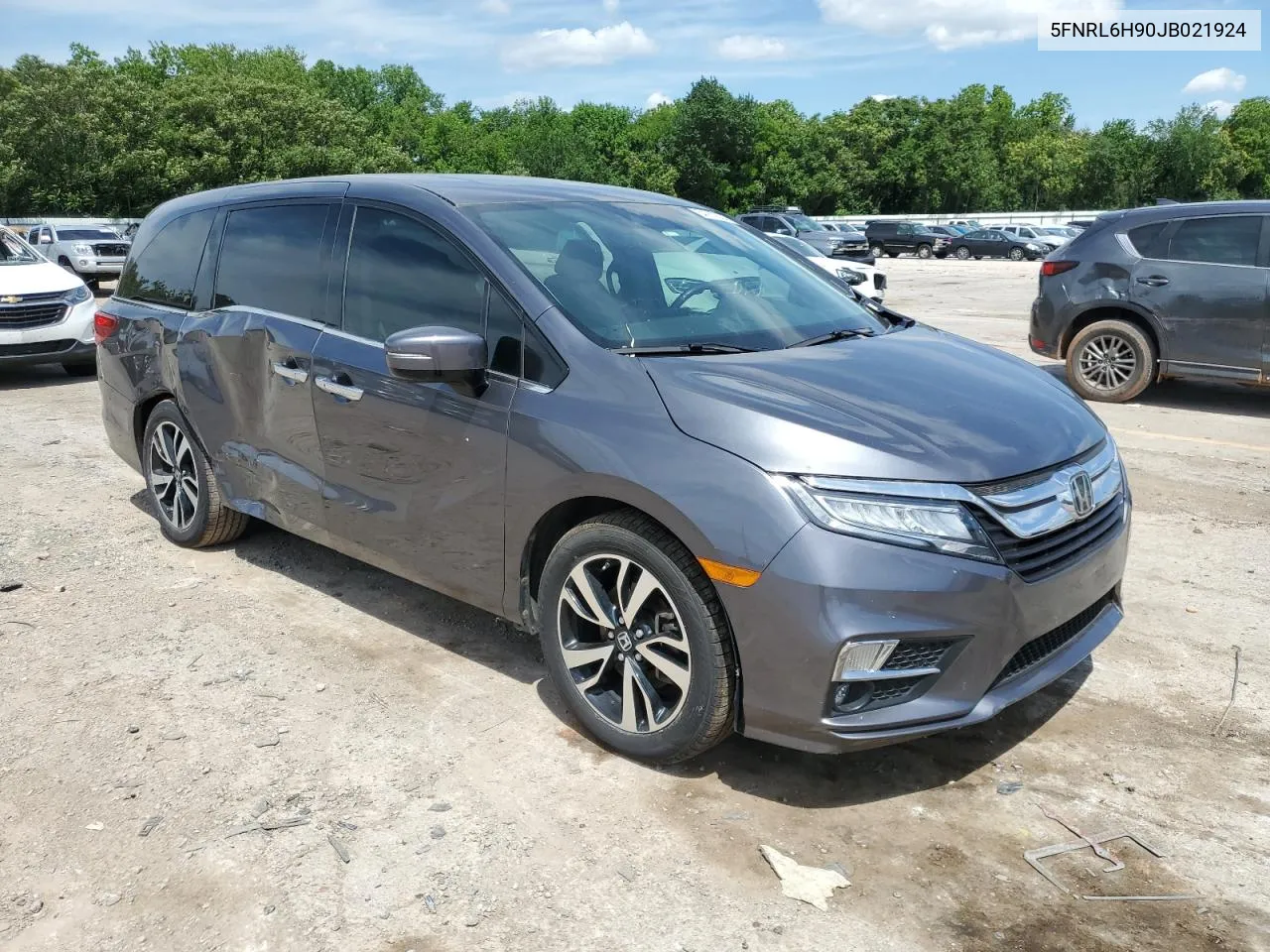 2018 Honda Odyssey Elite VIN: 5FNRL6H90JB021924 Lot: 54260624