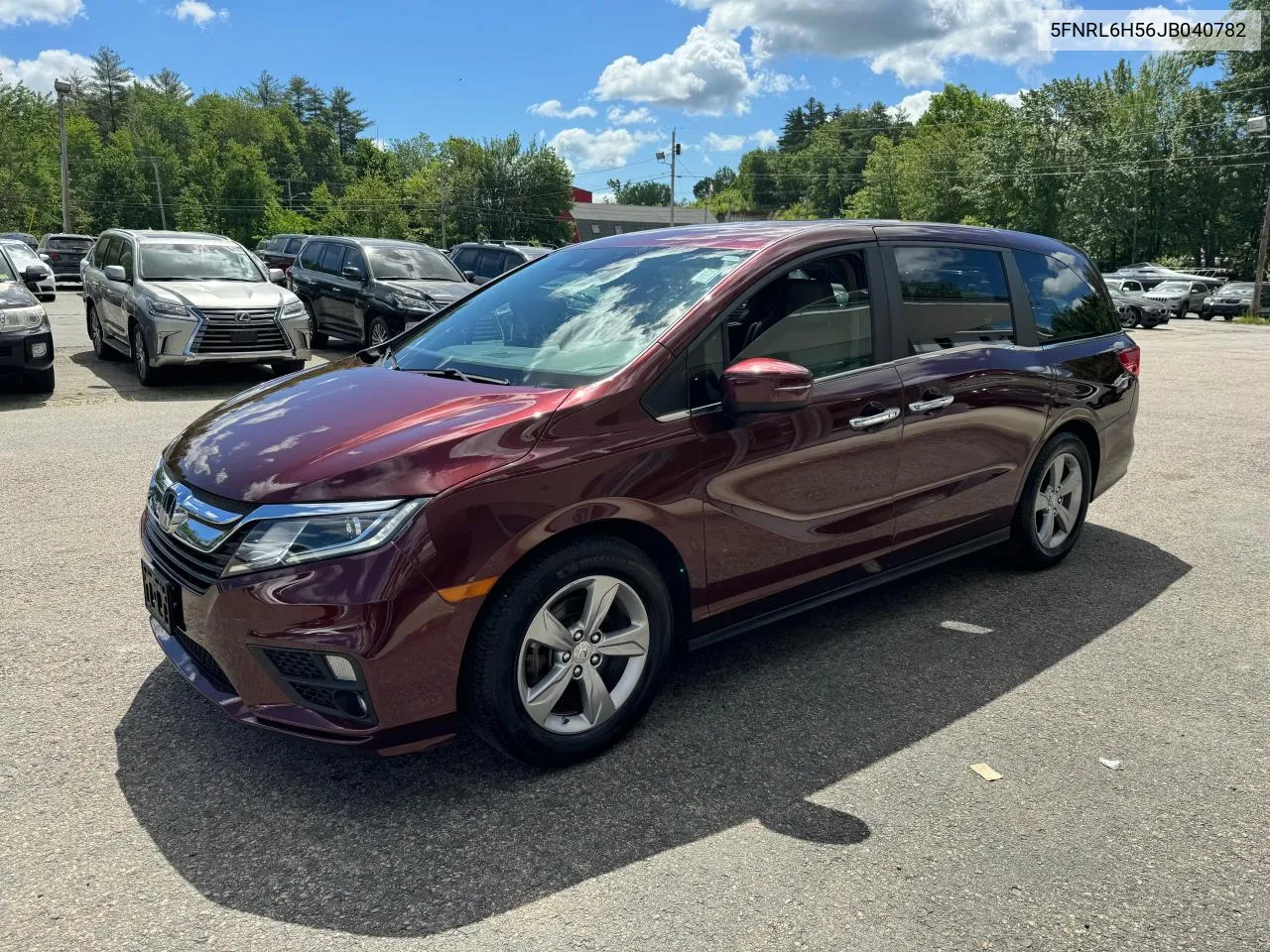 2018 Honda Odyssey Ex VIN: 5FNRL6H56JB040782 Lot: 60542844