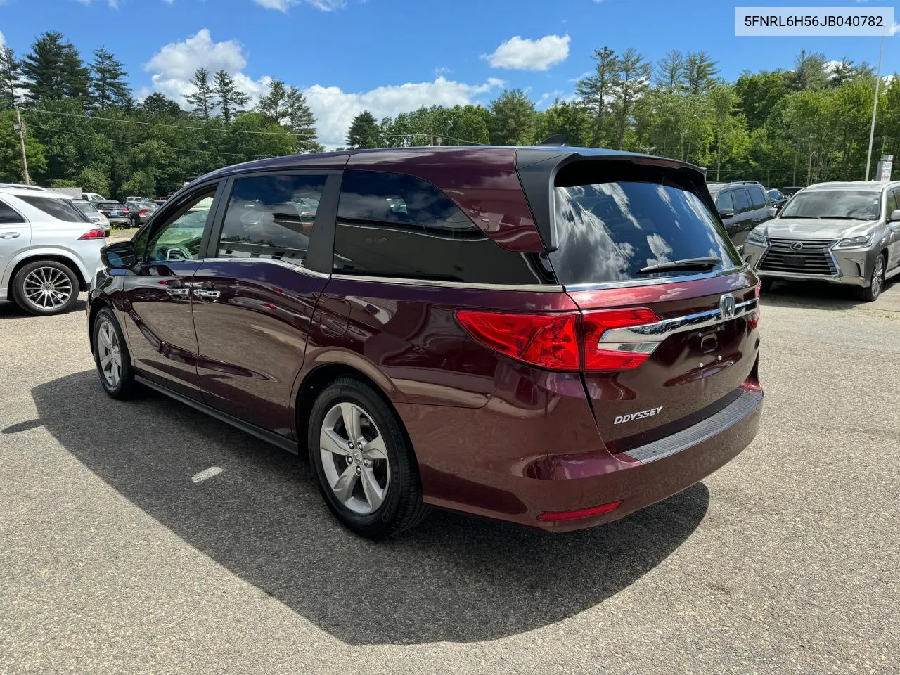 2018 Honda Odyssey Ex VIN: 5FNRL6H56JB040782 Lot: 60542844