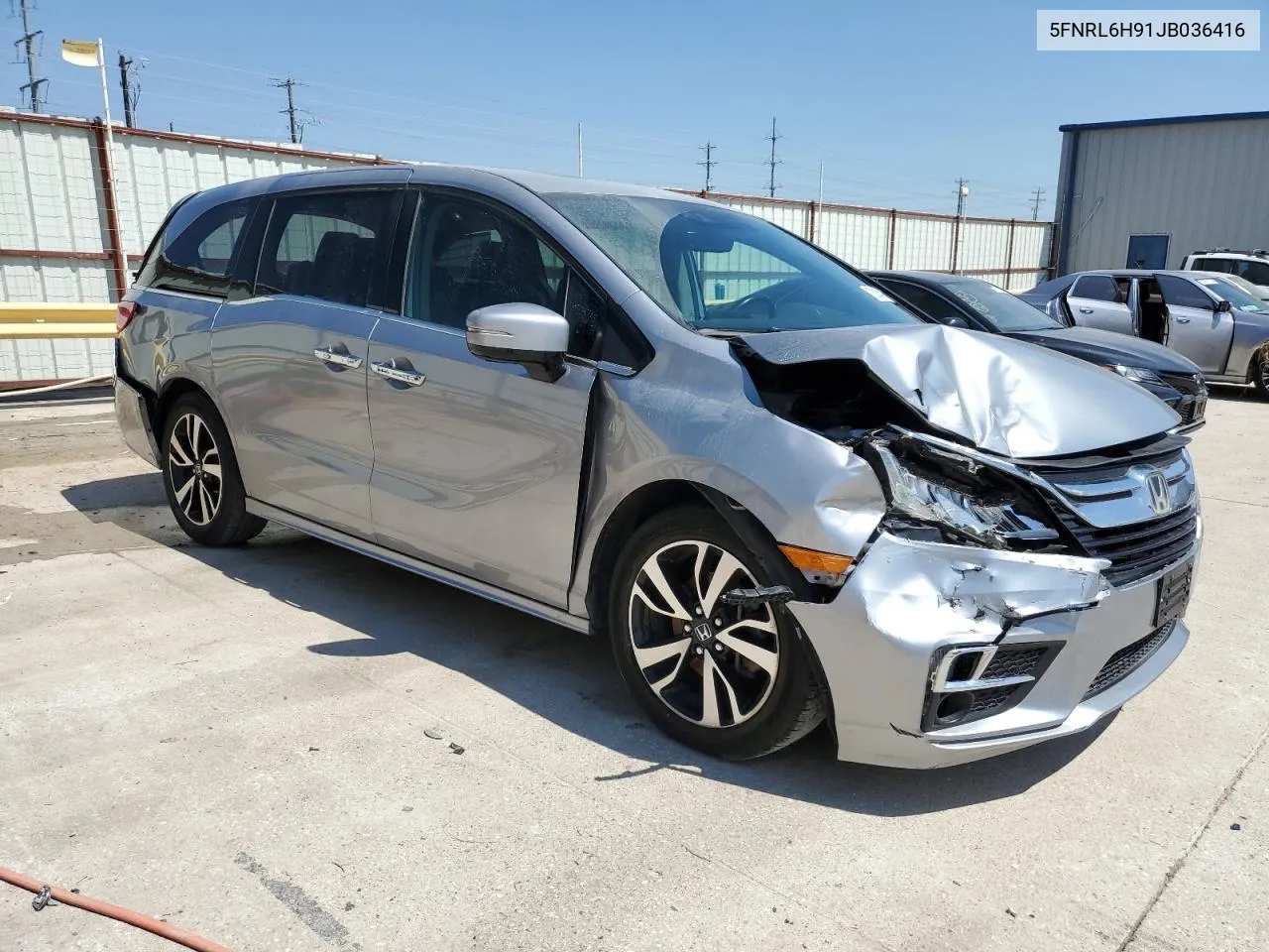 2018 Honda Odyssey Elite VIN: 5FNRL6H91JB036416 Lot: 70515424