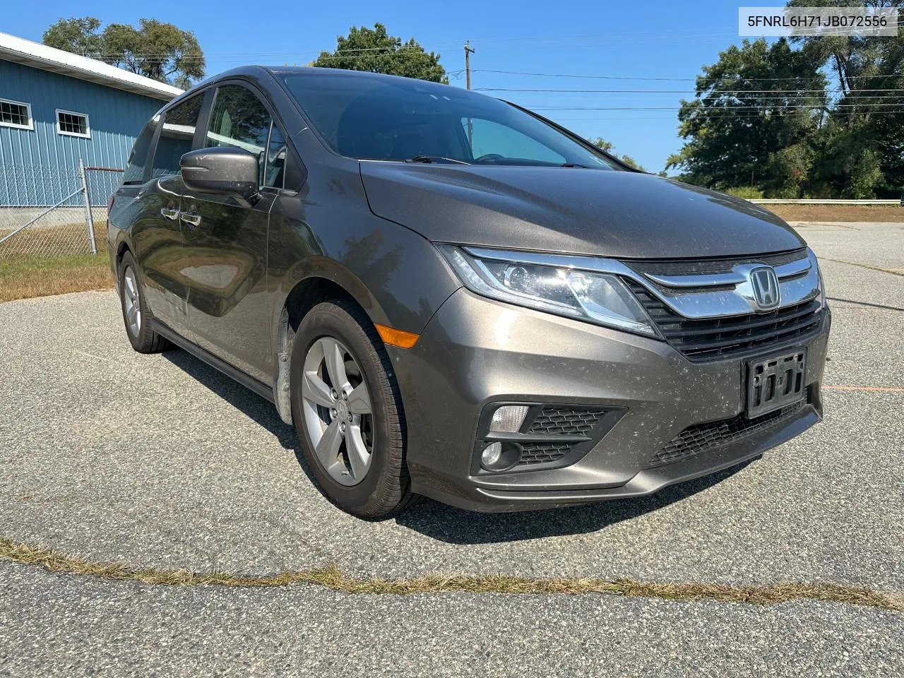 2018 Honda Odyssey Exl VIN: 5FNRL6H71JB072556 Lot: 72030324