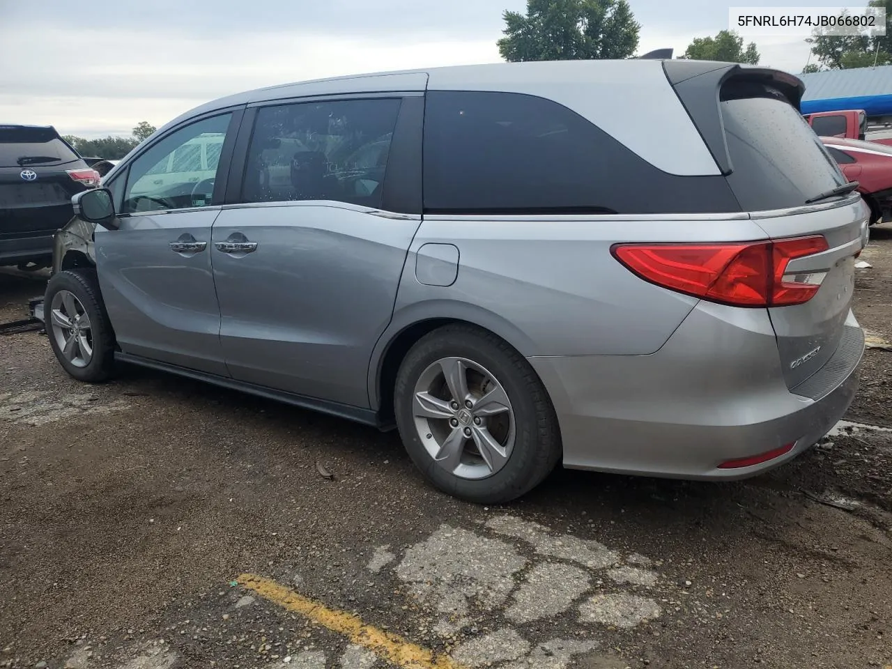 2018 Honda Odyssey Exl VIN: 5FNRL6H74JB066802 Lot: 72419874