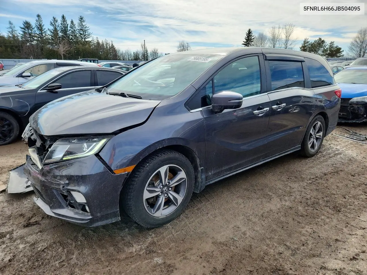 5FNRL6H66JB504095 2018 Honda Odyssey Exl