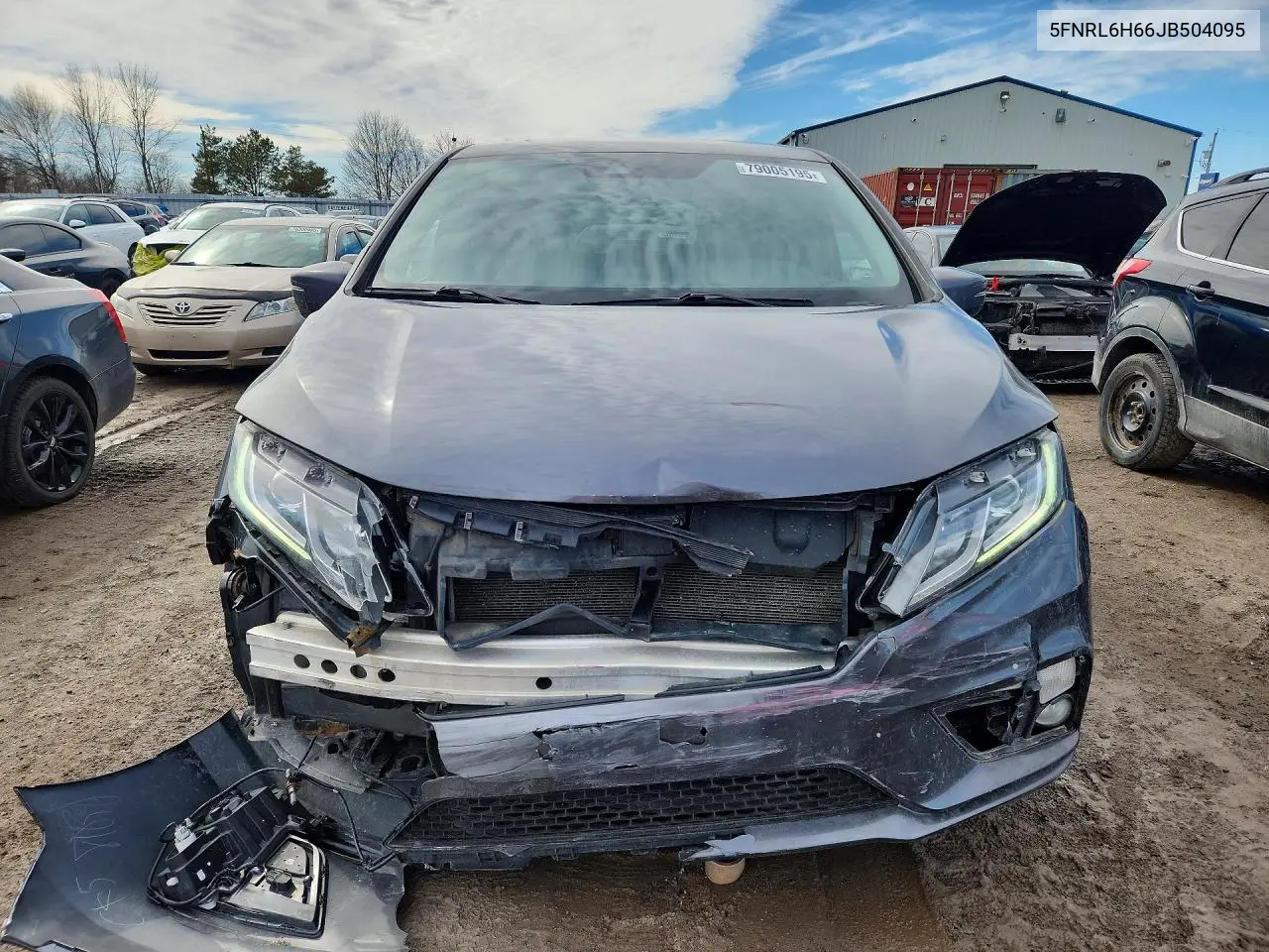 5FNRL6H66JB504095 2018 Honda Odyssey Exl
