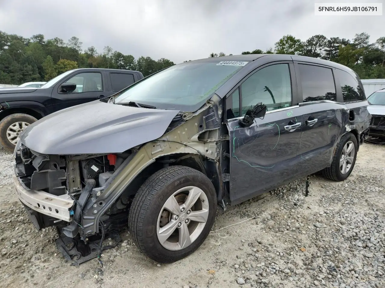 5FNRL6H59JB106791 2018 Honda Odyssey Ex