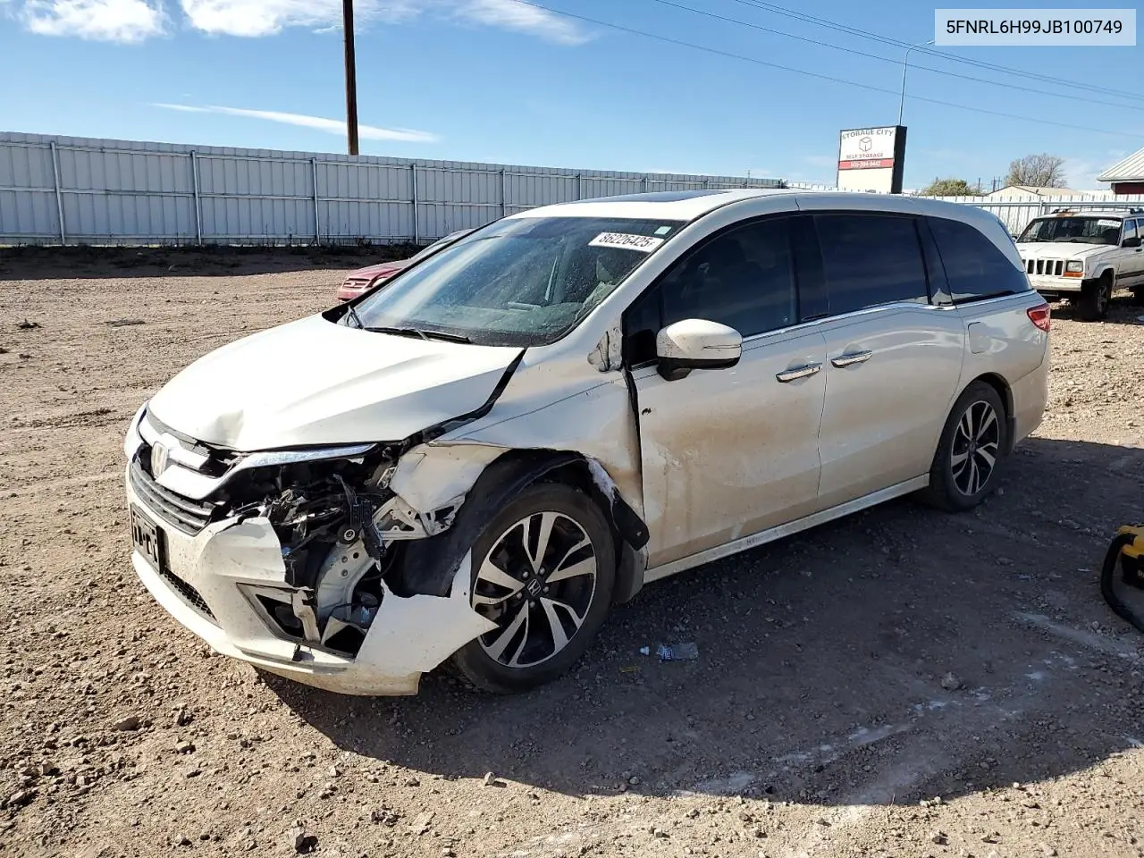 5FNRL6H99JB100749 2018 Honda Odyssey Elite