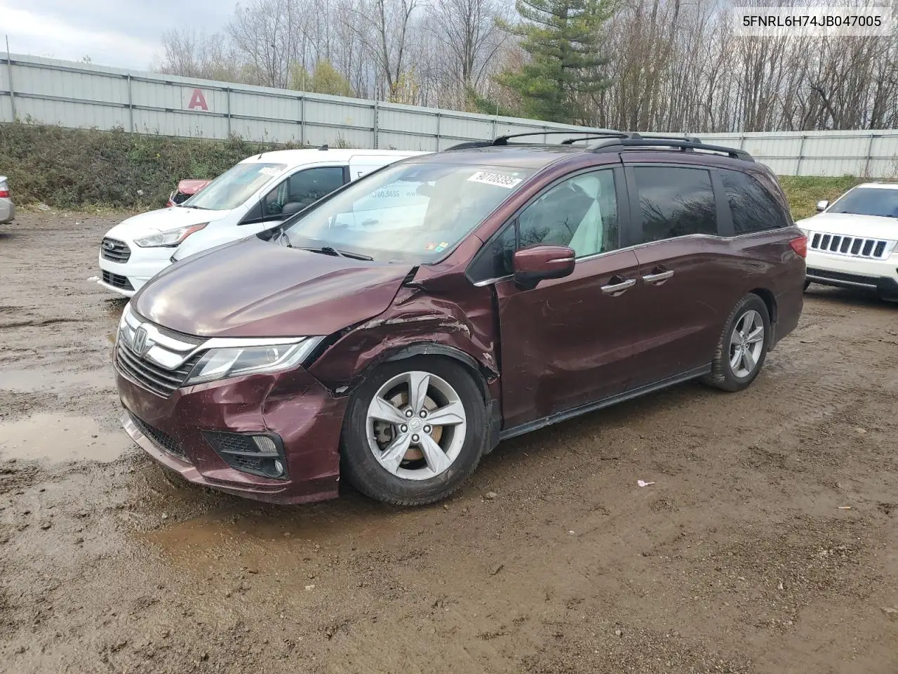 5FNRL6H74JB047005 2018 Honda Odyssey Exl
