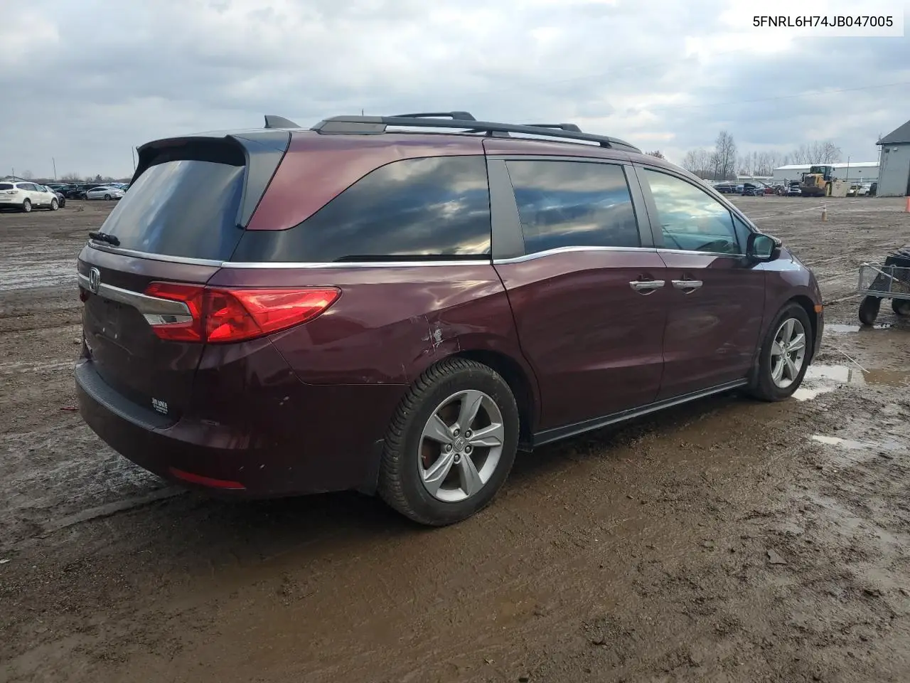 5FNRL6H74JB047005 2018 Honda Odyssey Exl