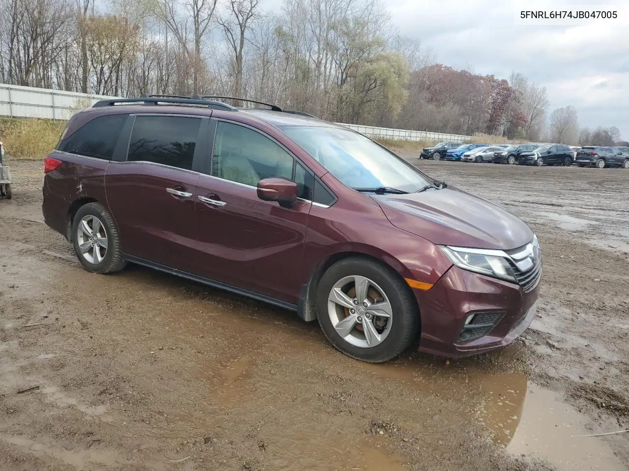 5FNRL6H74JB047005 2018 Honda Odyssey Exl