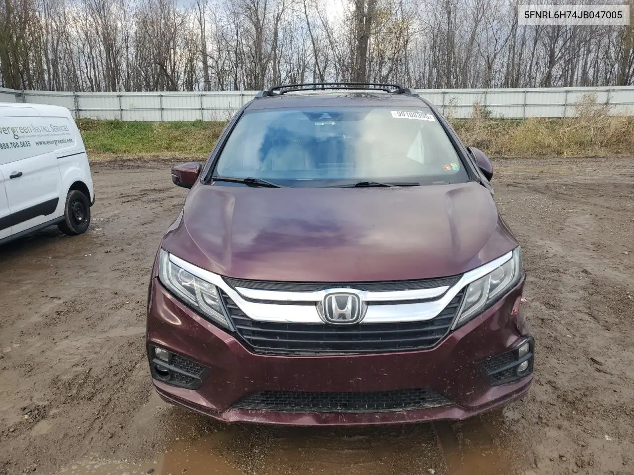 5FNRL6H74JB047005 2018 Honda Odyssey Exl