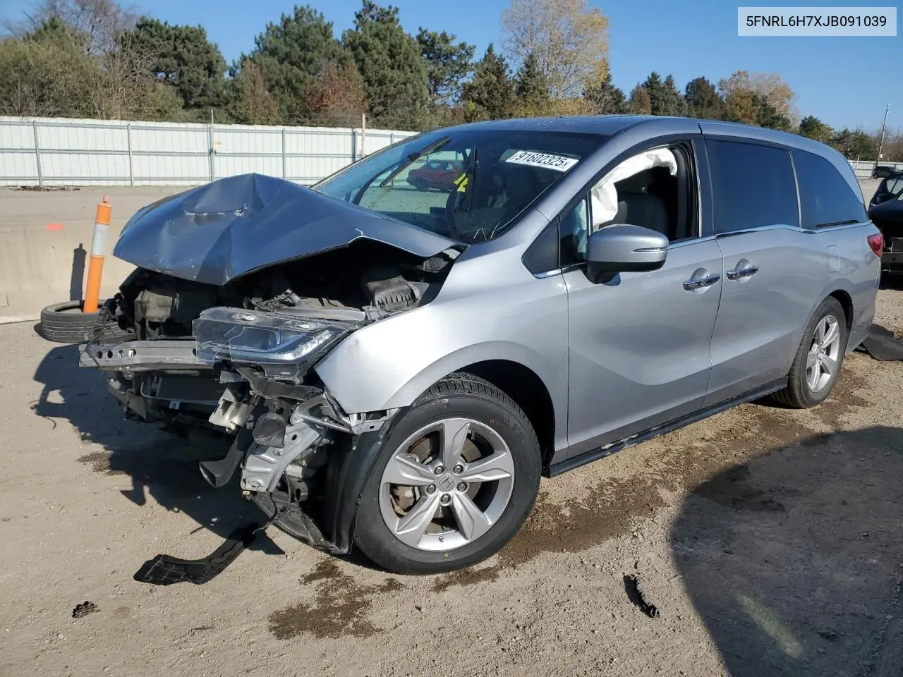 5FNRL6H7XJB091039 2018 Honda Odyssey Exl