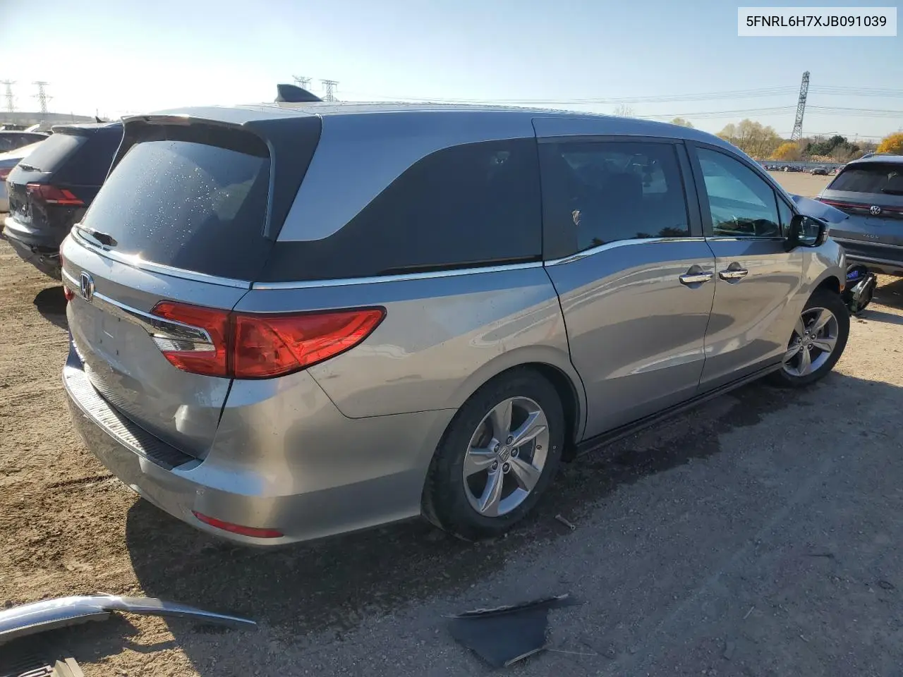 5FNRL6H7XJB091039 2018 Honda Odyssey Exl