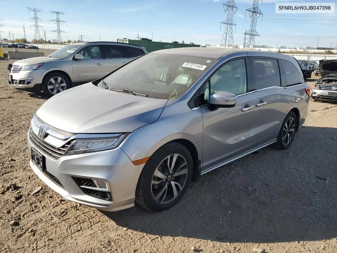 5FNRL6H93JB047398 2018 Honda Odyssey Elite
