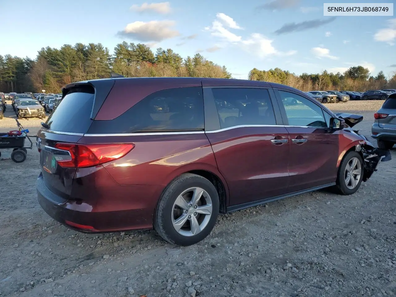 5FNRL6H73JB068749 2018 Honda Odyssey Exl