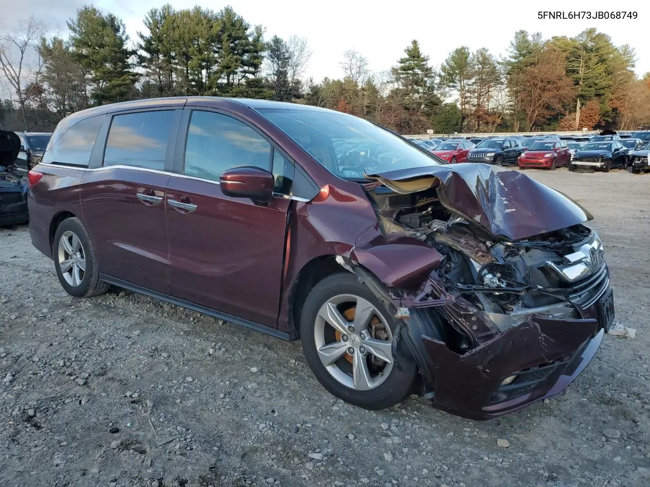 5FNRL6H73JB068749 2018 Honda Odyssey Exl