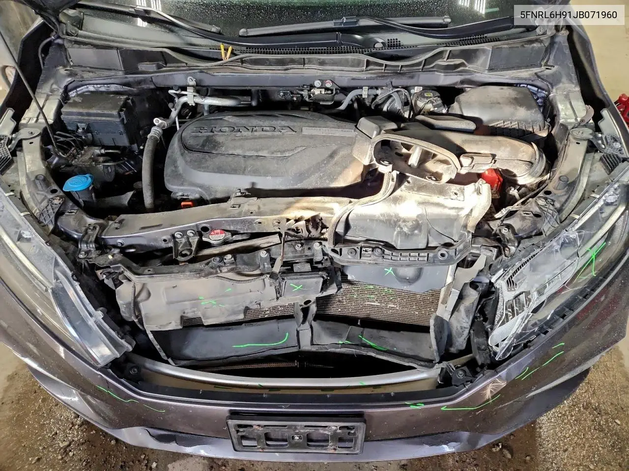 5FNRL6H91JB071960 2018 Honda Odyssey Elite