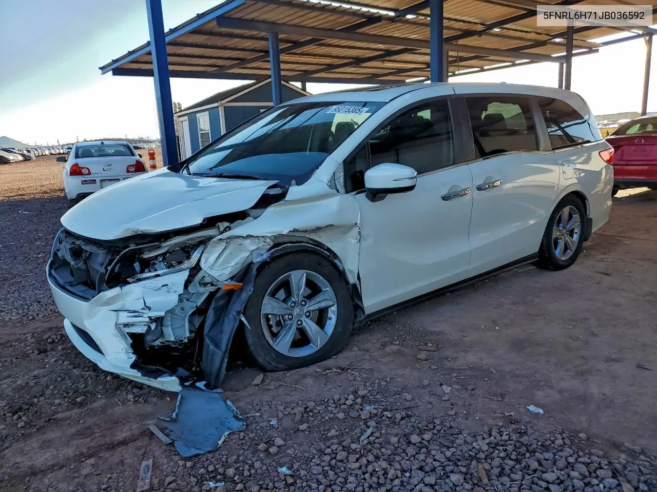 5FNRL6H71JB036592 2018 Honda Odyssey Exl