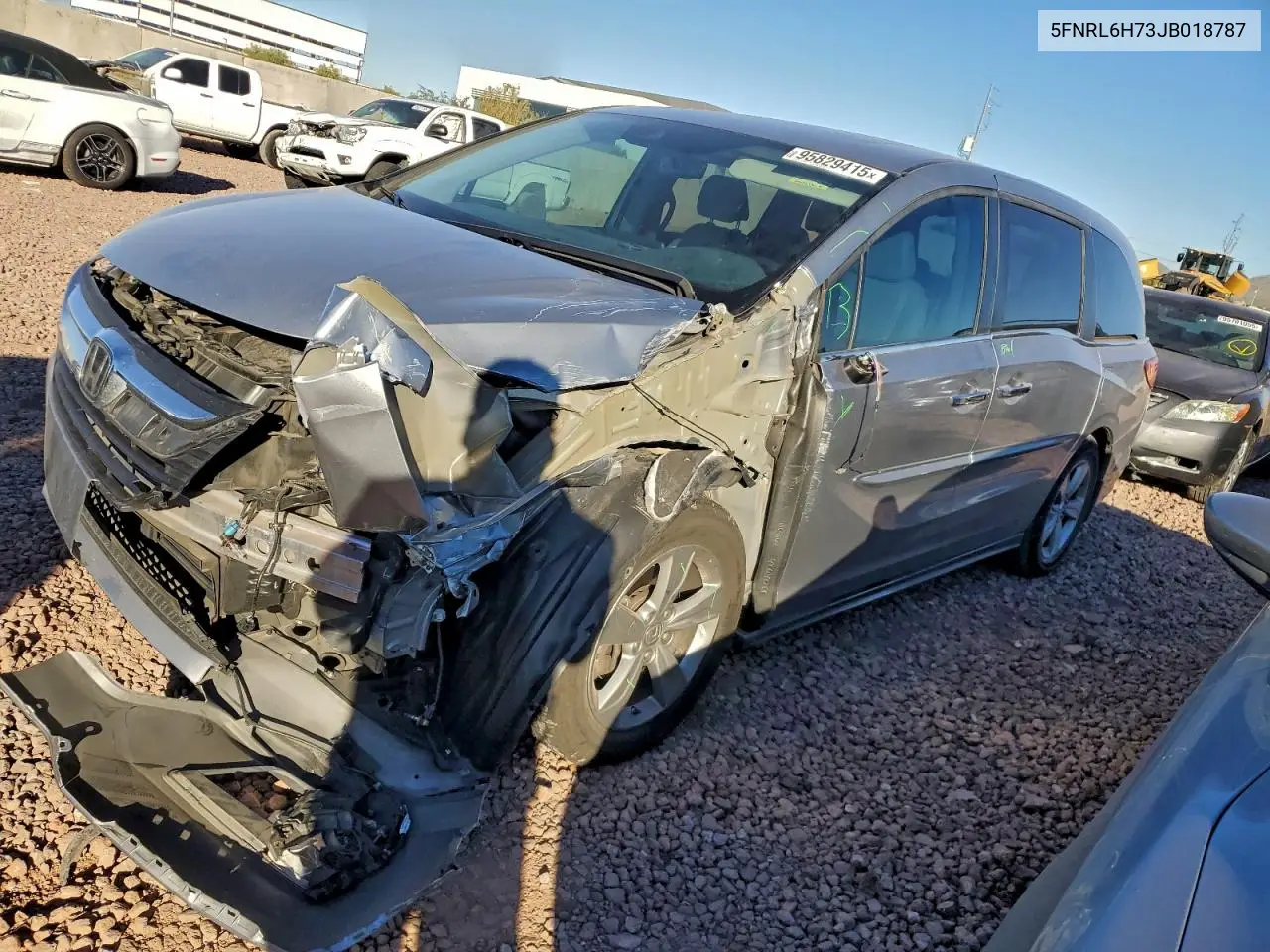 5FNRL6H73JB018787 2018 Honda Odyssey Exl