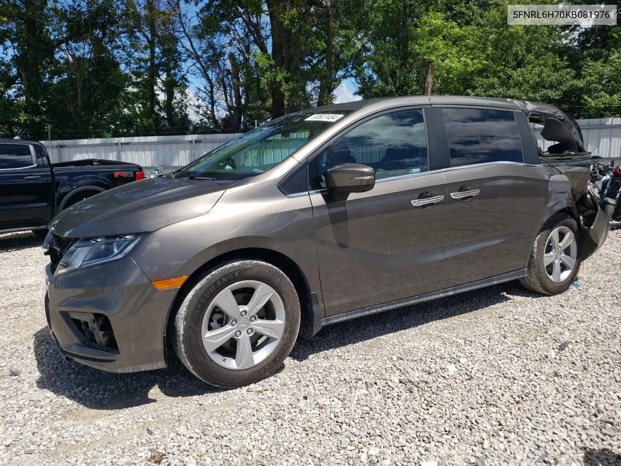 2019 Honda Odyssey Exl VIN: 5FNRL6H70KB081976 Lot: 60607484