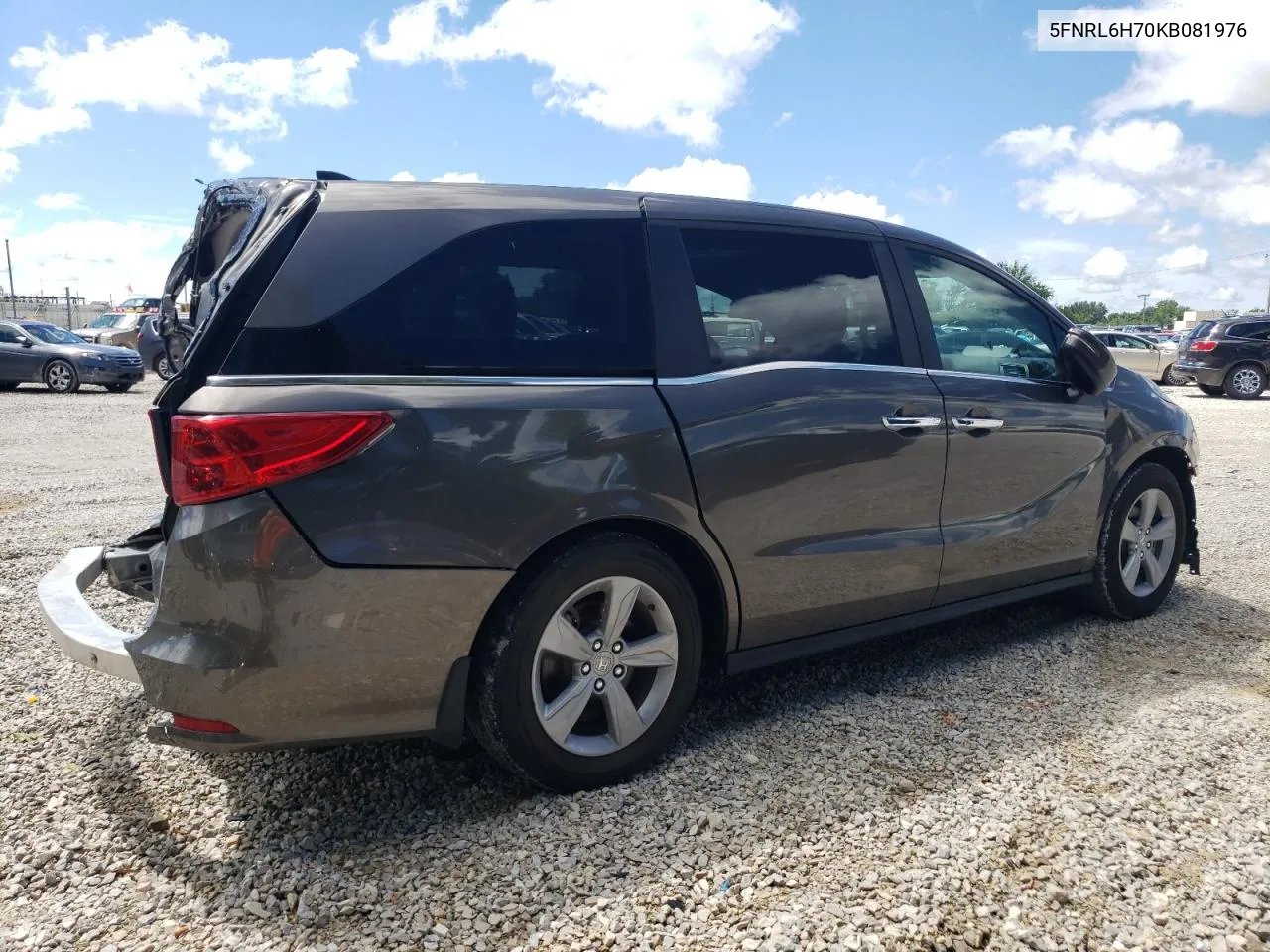 2019 Honda Odyssey Exl VIN: 5FNRL6H70KB081976 Lot: 60607484