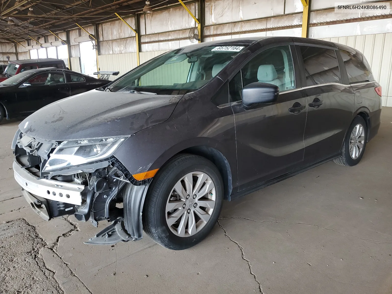 2019 Honda Odyssey Lx VIN: 5FNRL6H24KB086490 Lot: 65752164