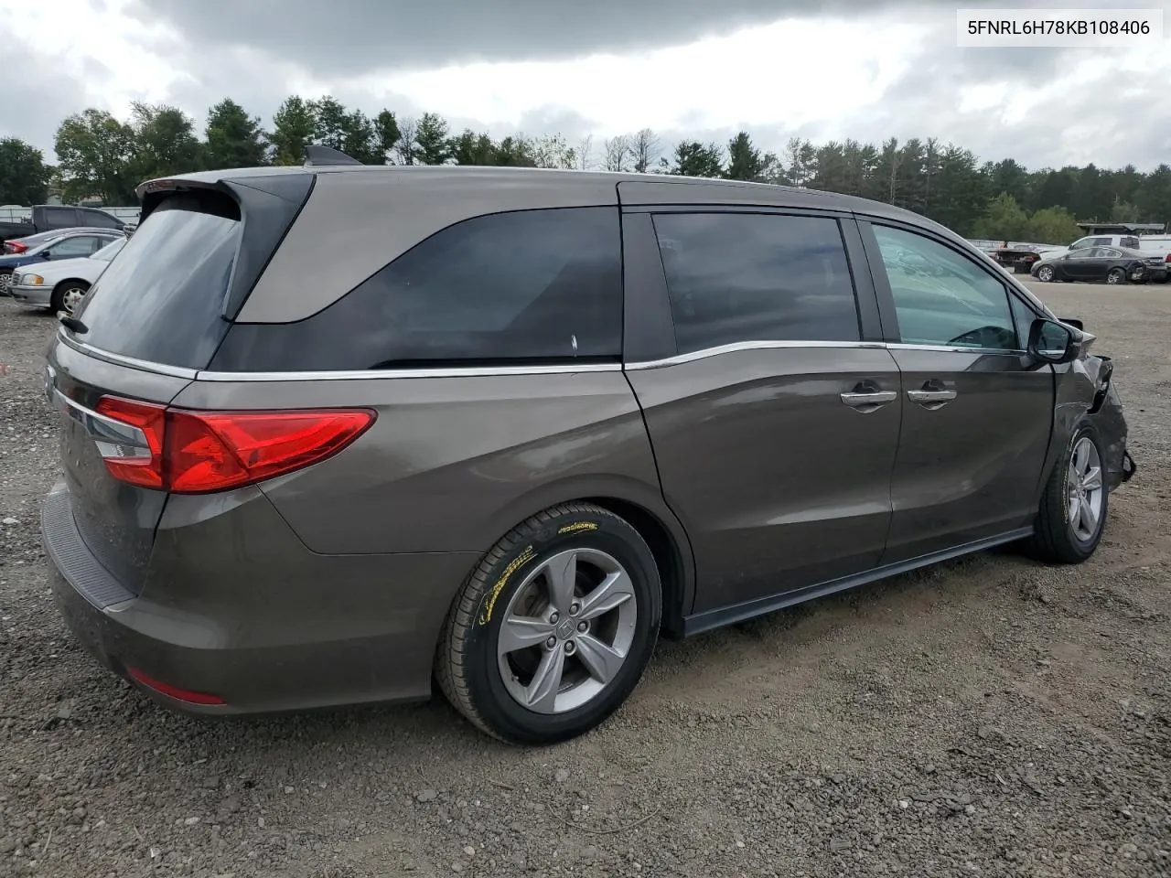 2019 Honda Odyssey Exl VIN: 5FNRL6H78KB108406 Lot: 71218354